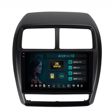 Asx 2015-2019 - Navigatie 2K QLED Mitsubishi ASX Android 4+64GB | Hub64.ro