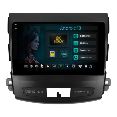 Navigații Mitsubishi Outlander 2006-2012 - Navigatie 2K Android Mitsubishi Outlander / Peugeot 4007 / Citroen C-Crosser (2006-2012) 4GB | Hub64.ro