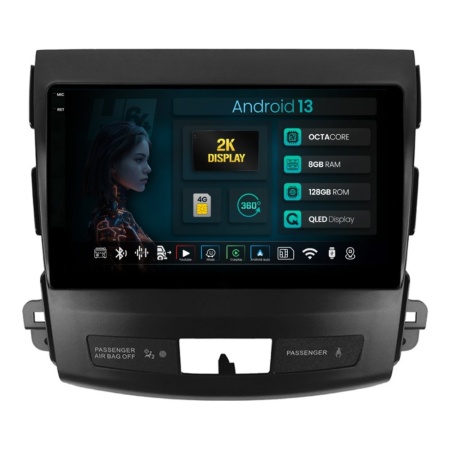 Navigații Mitsubishi Outlander 2006-2012 - Navigatie 2K Android Mitsubishi Outlander / Peugeot 4007 / Citroen C-Crosser (2006-2012) 8GB | Hub64.ro