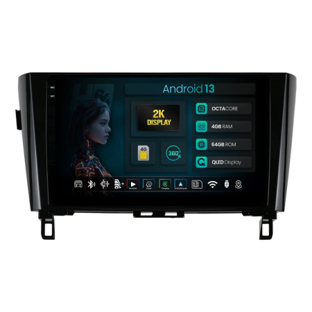 Navigații Nissan Qashqai J11 2014-2021 - Android Nissan Qashqai / X-Trail QLED | Hub64.ro
