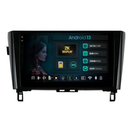Navigații Nissan Qashqai J11 2014-2021 - Navigatie Android Nissan Qashqai / X-Trail 8GB | Hub64.ro