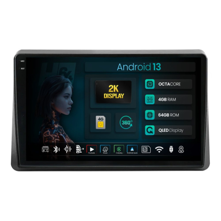 Navigații Renault Master III facelift 2020-2024 - Navigatie 2K Android Master/Movano QLED| Hub64.ro