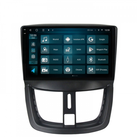 Navigatie Android 13 Peugeot 207 8+128GB | Hub64.ro [2]