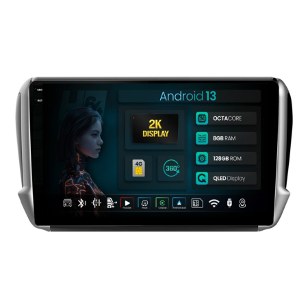 Navigații Peugeot 2008 (2013-2019) - Navigatie Android Peugeot 208/2008 8GB | Hub64.ro