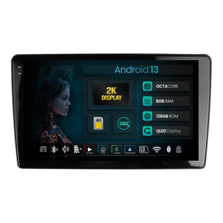 Navigații Peugeot 307 (2001-2008) - Navigatie Android Peugeot 307 8+128GB | Hub64.ro