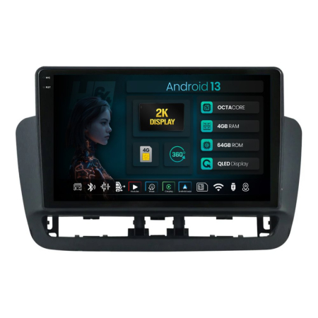 Navigații Seat Ibiza IV 2014-2017 - Navigatie 2K QLED Android Seat Ibiza IV (2014-2017) 4GB | Hub64.ro