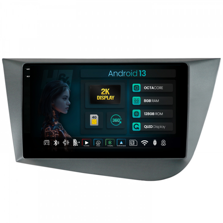 Leon 2 2005-2012 - Navigatie Android 13 Seat Leon 8+128GB | Hub64.ro