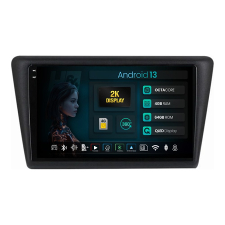 Navigații Skoda Rapid 2012-2019 - Navigatie 2K QLED Seat Toledo / Skoda Rapid 4GB | Hub64.ro