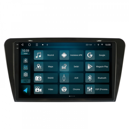 Navigatie 2K Android 13 Skoda Octavia 3 QLED | Hub64.ro [2]