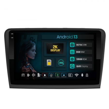 Superb II 2008-2014 - Navigatie Android 13 Skoda Superb 2 8GB | Hub64.ro