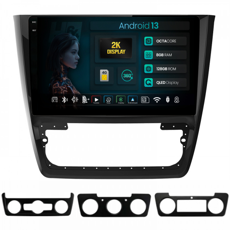 Yeti 2009 - >> - Carplay Skoda Yeti 10Inch Slot 4G 8+128GB | Hub64.ro