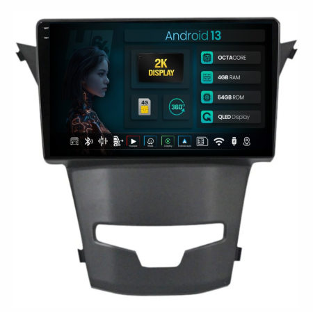 Navigații SsangYong Korando 2013-2019 - Navigatie 2K Android SsangYong Korando (2013-2019) 4GB | Hub64.ro