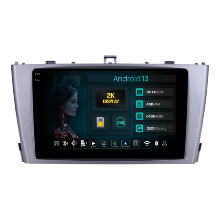 Navigații Toyota Avensis 2009-2015 - Navigatie 2K Android Toyota Avensis QLED | Hub64.ro