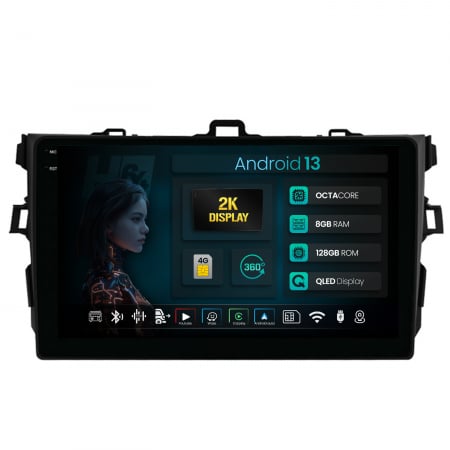 Corolla 2007-2012 - Navigatie Android 13 Toyota Corolla 8+128GB | Hub64.ro