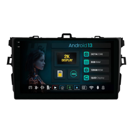 Navigații Toyota Corolla 2007-2013 - Navigatie Android Toyota Corolla 8+128GB | Hub64.ro