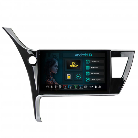 Auris 2017->> - Navigatie 2K Android 13 Corolla / Auris (2017-2020) QLED | Hub64.ro