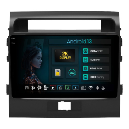 Navigații Toyota Land Cruiser J200 2007-2015 - Navigatie 2K Android Land Cruiser 200 QLED | Hub64.ro