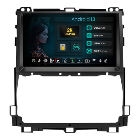 Navigații Toyota Land Cruiser Prado J120 2002-2009 - Navigatie Android Toyota Prado 8+128GB | Hub64.ro