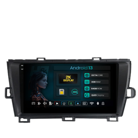 Prius 2005-2012 - Navigatie 2K Android Toyota Prius QLED | Hub64.ro