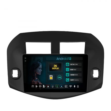 RAV4 2006-2012 - Navigatie Android 13 Toyota RAV4 8+128GB B | Hub64.ro