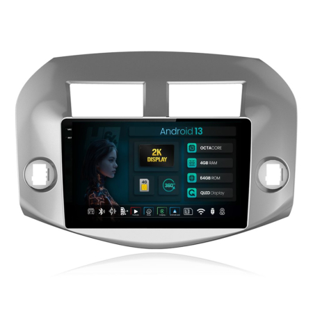 Navigații Toyota RAV4 2006-2012 - Navigatie 2K Android Toyota RAV4 QLED | Hub64.ro