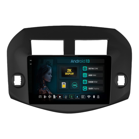 Navigații Toyota RAV4 2006-2012 - Navigatie 2K Android Toyota RAV4 QLED | Hub64.ro