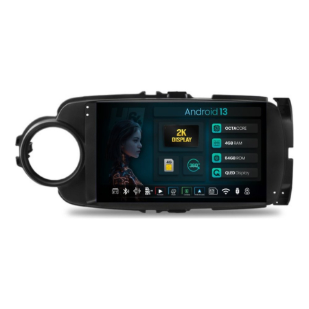 Navigații Toyota Yaris 2011-2018 - Navigatie 2K QLED Toyota Yaris 2010+ 4GB | Hub64.ro