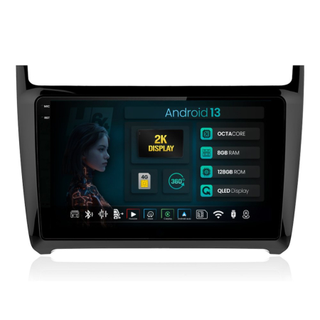 Navigații Volkswagen Polo 5 6R 2009-2017 - Navigatie Android Volkswagen Polo 8+128GB | Hub64.ro
