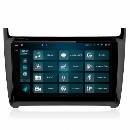 Navigatie 2K Android 13 Volkswagen Polo QLED | Hub64.ro [2]