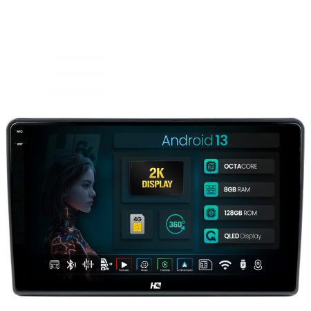 Navigații auto dedicate - Navigatie 2K Android VW T5 Transporter / Multivan 10.1 inch 8GB | Hub64.ro