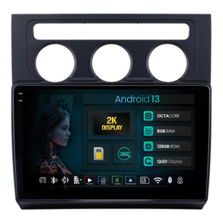 Navigații Volkswagen Touran 2003-2010 - Navigatie Android Volkswagen Touran 8GB | Hub64.ro