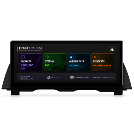 Navigații auto dedicate - Linux CarPlay BMW Seria 5 F10/F11 Varianta CIC | Hub64.ro