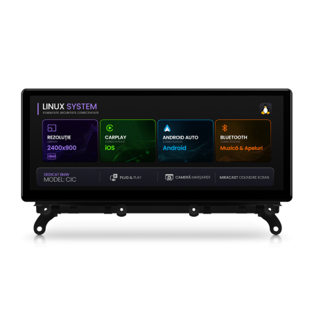 Navigații auto dedicate - Linux CarPlay BMW X4 F26 Varianta CIC | Hub64.ro