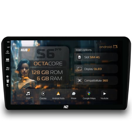 A3 8P 2003-2013 - Navigatie Android Audi A3 4G 6GB | Hub64.ro