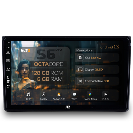 A4 2000-2008 - Navigatie Android Audi A4 4G 6GB | Hub64.ro