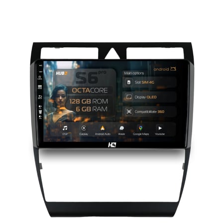 A6 1997-2005 - Navigatie Android Audi A6 4G 6GB | Hub64.ro