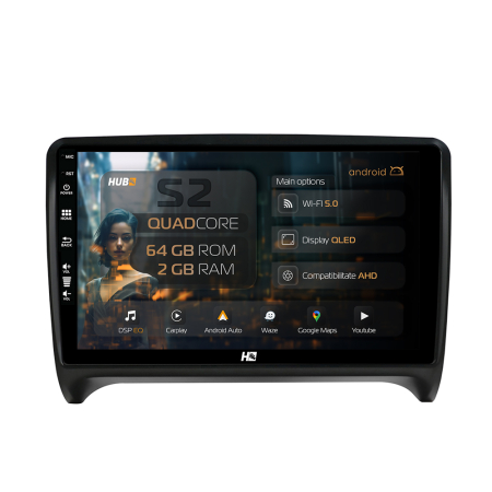 TT 2006-2014 - Navigatie Audi TT Android 2+64GB | Hub64.ro