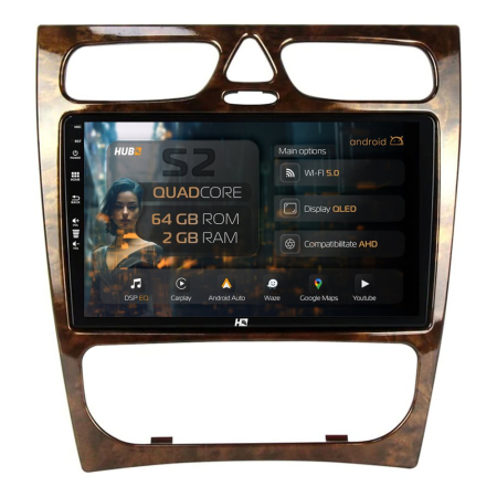 Navigații Mercedes-Benz C Class W203 2000-2004 - Carplay GPS Android Mercedes Benz C Class (W203) (2002-2004) | Hub64.ro