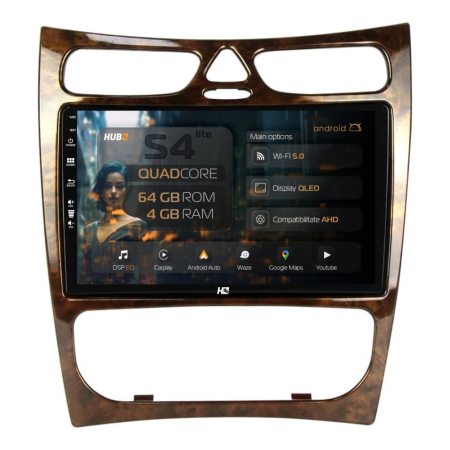 Navigații Mercedes-Benz CLK 2002-2005 - Navigatie Android Benz CLK (W209) (2002-2006) QLED | Hub64.ro