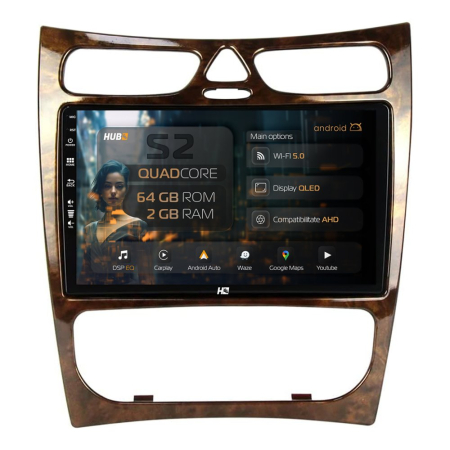 Navigații Mercedes-Benz CLK 2002-2005 - Carplay GPS Android Mercedes Benz CLK (W209) (2002-2006) | Hub64.ro