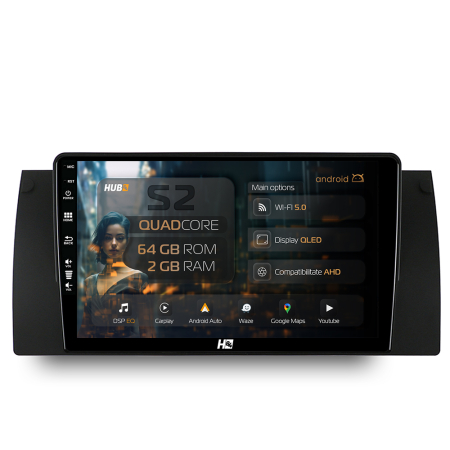 BMW X5 E53 1999-2006 - Carplay Android BMW E39/E53/E38 2+64GB | Hub64.ro