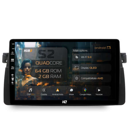 Seria 3 E46 1998-2005 - Carplay Android 13 BMW E46 2GB | Hub64.ro