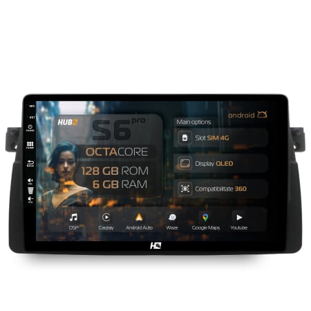 Seria 3 E46 1998-2005 - Navigatie Android BMW E46 4G 6GB | Hub64.ro