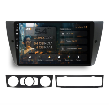 Navigații BMW Seria 3 E90/E91/E92/E93 2005-2013 - Android BMW Seria 3 E90/91/92 QLED| Hub64.ro