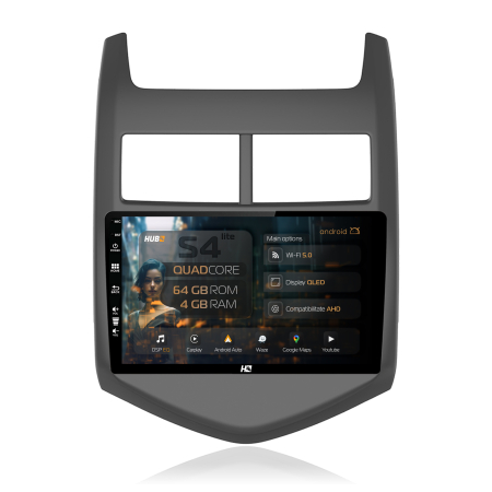 Aveo 2012-2014 - Navigatie Android 13 Chevrolet Aveo 2 QLED | Hub64.ro