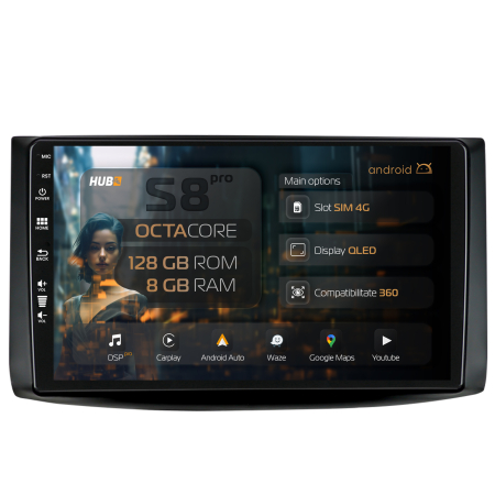 Aveo 2002-2011 - Navigatie Android 13 Chevrolet Aveo 8GB | Hub64.ro