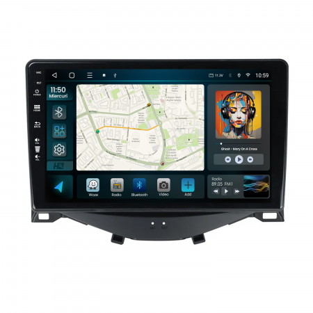 Navigatie QLED Android Citroen C1 / Peugeot 108 / Toyota AYGO (2014-2022) 4GB | Hub64.ro [1]