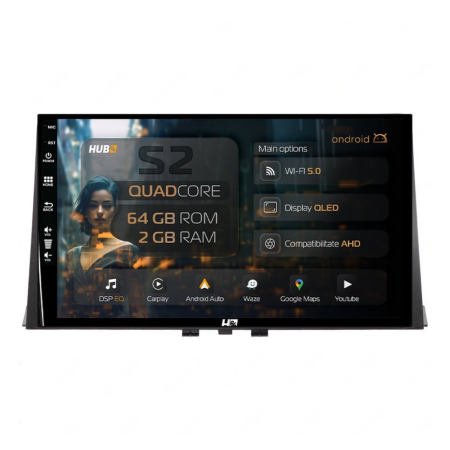 Navigații Opel Combo E 2018-2024 - Navigatie Android Citroen Berlingo / Peugeot Rifter / Opel Combo (2018-2024) 2GB | Hub64.ro