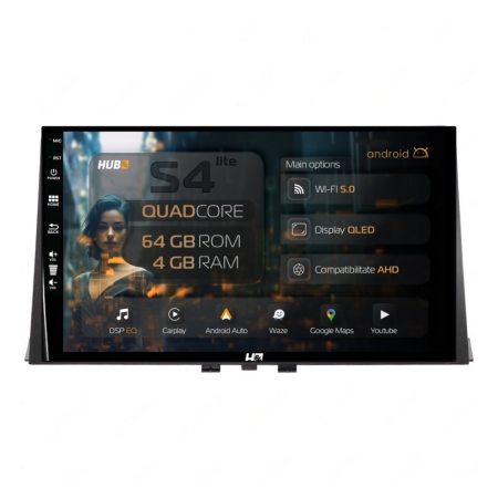 Navigații Opel Combo E 2018-2024 - Navigatie Android Citroen Berlingo / Peugeot Rifter / Opel Combo (2018-2024) 4GB | Hub64.ro