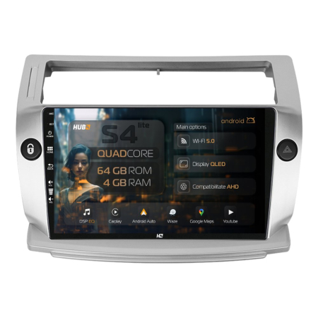 Navigații Citroen C4 2004-2010 - Navigatie Android Citroen C4 (2004-2010) 4GB | Hub64.ro
